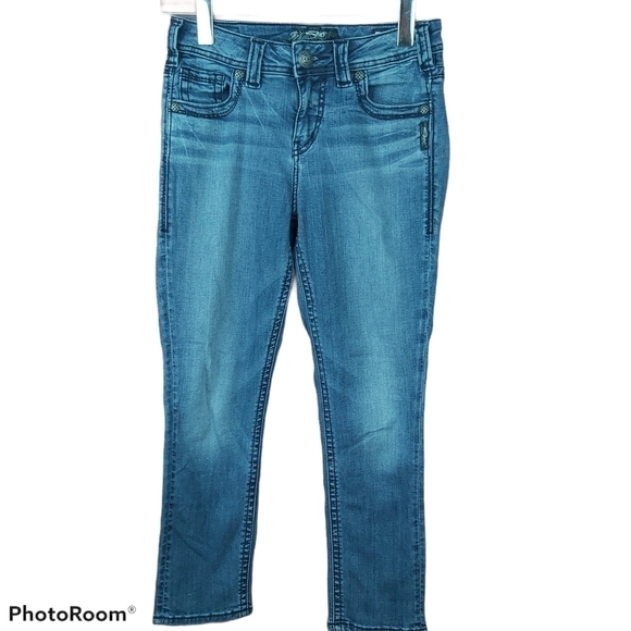 📣2/40$📣 Silver Sienna Fluid High Capri jeans size 27 - Picture 1 of 9